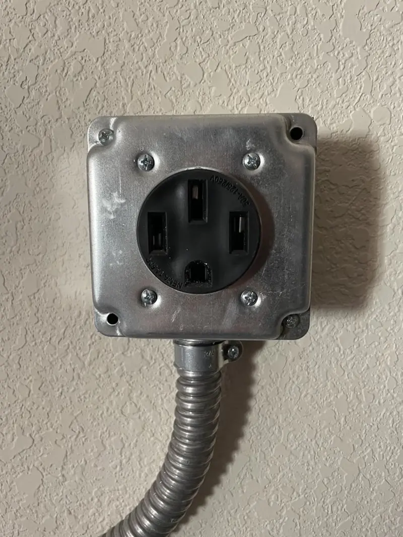 NEMA 14-50 outlet installed for Electrical Panel Upgrade in Boise City